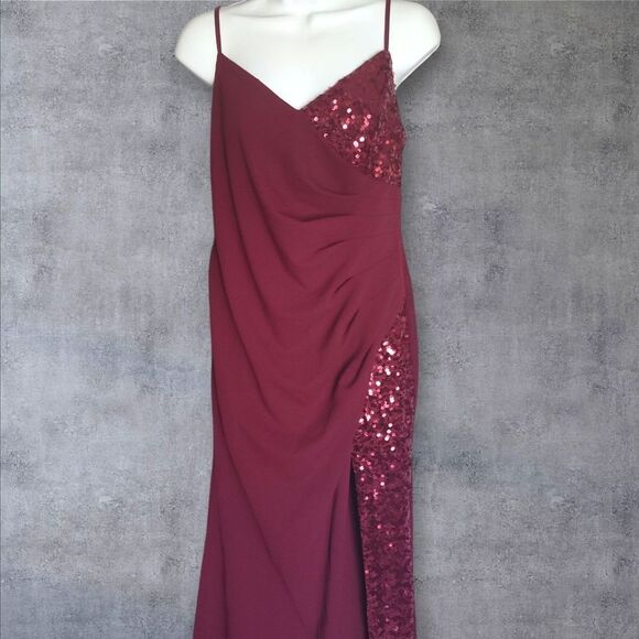 Ever-Pretty Women's V-Neck  Sequin Mermaid Floor-Length Evening Dress XXL - Picture 3 of 14